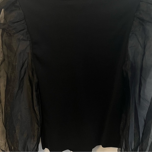 Abella Puff Sleeve Square Neck Sweater - Picture 7 of 16